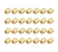 sourcing map Brass Hex Coupling Nuts, M3x6mm Female Thread Hexagonal Standoffs Spacer Nuts Screws for PCB Motherboard Circuit Board(Gold Tone, Pack of 28)