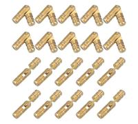 sourcing map Brass Hidden Cylinder Hinges 4 x 20 mm Invisible Concealed Cylindrical Hinge 270 Degree Folding Support Small Hinge for DIY Crafts Jewelry Boxes Wooden Box Pack of 50