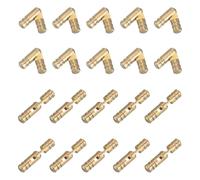 sourcing map Brass Hidden Cylinder Hinges 5 x 25 mm Invisible Concealed Cylindrical Hinge 270 Degree Folding Support Small Hinge for DIY Crafts Jewelry Boxes Wooden Box Pack of 50