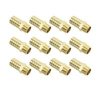 sourcing map Brass Hose Barb Fittings 6pcs 3/4" Barbx1/2 NPT Male Brass Barb Pipe Fitting for Water Fuel Air