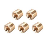 sourcing map Brass Pipe Fitting - Hex Counter Sunk Plug 1/8NPT Male Socket Drive Countersunk Pipe Plugs 5pcs