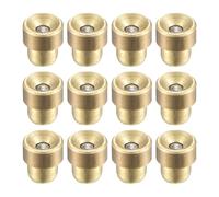 sourcing map Brass Push Button Flange Grease Oil Cup 3mm Ball Oiler for Lubrication System 12Pcs