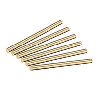 sourcing map Brass Rod,6mm,1/4inch Diameter 100mm Length Brass Solid Round Rod Lathe Bar Stock for RC Model Airplane Helicopter DIY Craft 6pcs