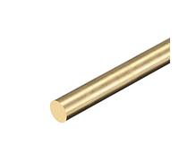 sourcing map Brass Rod,8mm,5/16 Diameter 300mm Length Brass Solid Round Rod Lathe Bar Stock for RC Model Airplane Helicopter DIY Craft 1pcs
