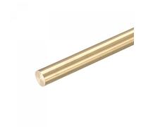 sourcing map Brass Rod,Brass Solid Round Rod 12mm Diameter 300mm Length Lathe Bar Stock for RC Model DIY Craft Pack of 1