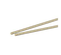 sourcing map Brass Rod,Brass Solid Round Rod 3mm Diameter 200mm Length Lathe Bar Stock for RC Model Airplane Helicopter DIY Craft Pack of 2pcs