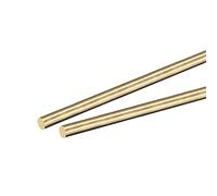 sourcing map Brass Rod,Brass Solid Round Rod 5mm,1/5 inch Diameter 100mm Length Lathe Bar Stock for RC Model Airplane Helicopter DIY Craft Pack of 2