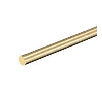 sourcing map Brass Rod,Brass Solid Round Rod 5mm,1/5 inch Diameter 400mm Length Lathe Bar Stock for RC Model Airplane Helicopter DIY Craft Pack of 1