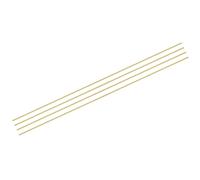 sourcing map Brass Rods 1/4 Inch x 35 Inch Brass Solid Round Rod for Handle Pin DIY Craft Material Pack of 4