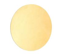 sourcing map Brass Round Plate, 0.02"(0.5mm) Thick 6"(152mm) Dia H65 Brass Round Disc Blank Metal Sheet Copper Circle Disc for Metal Stamping DIY Crafts