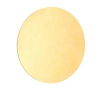 sourcing map Brass Round Plate, 0.06"(1.5mm) Thick 5"(127mm) Dia H65 Brass Round Disc Blank Metal Sheet Copper Circle Disc for Metal Stamping DIY Crafts
