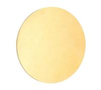 sourcing map Brass Round Plate, 0.1"(2.5mm) Thick 3.15"(80mm) Dia H65 Brass Round Disc Blank Metal Sheet Copper Circle Disc for Metal Stamping DIY Crafts