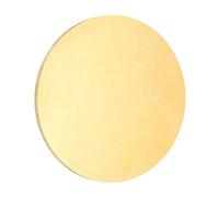 sourcing map Brass Round Plate, 0.12"(3mm) Thick 3.15"(80mm) Dia H65 Brass Round Disc Blank Metal Sheet Copper Circle Disc for Metal Stamping DIY Crafts