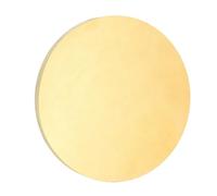 sourcing map Brass Round Plate, 0.16"(4mm) Thick 2.4"(60mm) Dia H65 Brass Round Disc Blank Metal Sheet Copper Circle Disc for Metal Stamping DIY Crafts