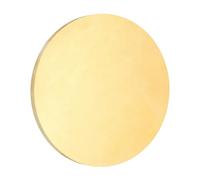 sourcing map Brass Round Plate, 0.2"(5mm) Thick 3.15"(80mm) Dia H65 Brass Round Disc Blank Metal Sheet Copper Circle Disc for Metal Stamping DIY Crafts