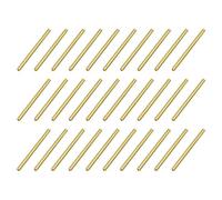 sourcing map Brass Round Tube, 2mm OD 0.5mm Wall Thickness 30mm Length Seamless Pipe Tubing for DIY Crafts 30 Pcs