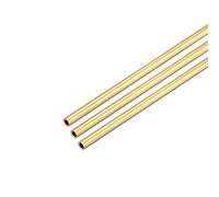 sourcing map Brass Round Tube, 300mm Length 1mm OD 0.2mm Wall Thickness, Seamless Straight Pipe Tubing 3 Pcs