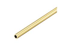sourcing map Brass Round Tube, 300mm Length 6.5mm OD 1mm Wall Thickness, Seamless Straight Pipe Tubing