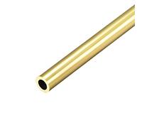 sourcing map Brass Round Tube, 300mm Length 9mm OD 1.5mm Wall Thickness, Seamless Straight Pipe Tubing