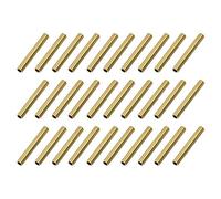 sourcing map Brass Round Tube, 4mm OD 0.5mm Wall Thickness 30mm Length Seamless Pipe Tubing for DIY Crafts 30 Pcs