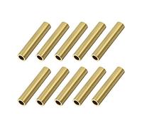 sourcing map Brass Round Tube, 6mm OD 1mm Wall Thickness 30mm Length Seamless Pipe Tubing for DIY Crafts 10 Pcs