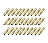 sourcing map Brass Round Tube, 7mm OD 0.5mm Wall Thickness 30mm Length Seamless Pipe Tubing for DIY Crafts 30 Pcs