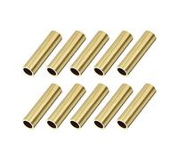 sourcing map Brass Round Tube, 8mm OD 1mm Wall Thickness 30mm Length Seamless Pipe Tubing for DIY Crafts 10 Pcs