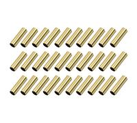 sourcing map Brass Round Tube, 9mm OD 0.5mm Wall Thickness 30mm Length Seamless Pipe Tubing for DIY Crafts 30 Pcs