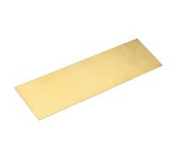 sourcing map Brass Sheet, 12" x 4" Metal Sheets 0.03" Thickness H62 Brass Plates for DIY Crafts, Electrical, Repairs, Industry