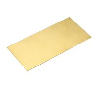 sourcing map Brass Sheet, 1Pcs 8" x 4" x 0.05" H62 Metal Sheets Plates for Crafts, Electrical Repairs, Industry