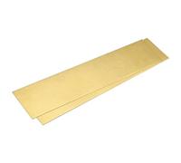 sourcing map Brass Sheet, 2Pcs 8" x 2" x 0.02" H62 Metal Sheets Plates for Crafts, Electrical Repairs, Industry