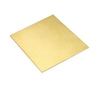 sourcing map Brass Sheet, 4" x 4" Metal Sheets 0.12" Thickness H62 Brass Plates for DIY Crafts, Electrical, Repairs, Industry