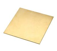 sourcing map Brass Sheet, Metal Sheets Plates 5.9" Length x 5.9" Width x 0.04" Thickness