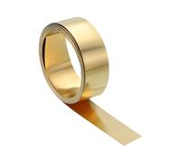 sourcing map Brass Sheet Roll, 0.5 x 10 x 1000mm(TxWxL) Metal Flashing Brass Foil Roll for Crafting, Electrical DIY Projects Repairs, Gold