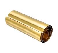sourcing map Brass Sheet Roll, 1Pcs 40" x 6" x 0.008" H62 Metal Foil Plate for Crafts, Electrical Repairs, Industry