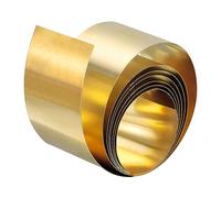 sourcing map Brass Sheet Roll, Metal Foil Plate 1000mm x 40mm x 0.2mm