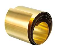 sourcing map Brass Sheet Roll, Metal Foil Plate 1000mm x 60mm x 0.1mm