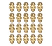 sourcing map Brass Straight Grease Fitting M5 x 0.8mm Thread Hydraulic Grease Fitting Accessories, 20Pcs