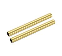 sourcing map Brass Tube, 10mm OD 1mm Wall Thickness 100mm Length Round Pipe Tubing for Industry, DIY Projects 2 Pcs