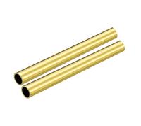 sourcing map Brass Tube, 11mm OD 1mm Wall Thickness 100mm Length Round Pipe Tubing for Industry, DIY Projects 2 Pcs