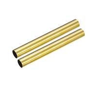 sourcing map Brass Tube, 12mm OD 0.5mm Wall Thickness 100mm Length Round Pipe Tubing for Industry, DIY Projects 2 Pcs