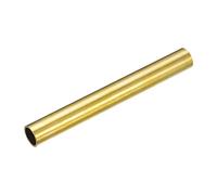 sourcing map Brass Tube, 12mm OD 1mm Wall Thickness 100mm Length Round Pipe Tubing for Industry, DIY Projects