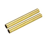 sourcing map Brass Tube, 12mm OD 1mm Wall Thickness 100mm Length Round Pipe Tubing for Industry, DIY Projects 2 Pcs