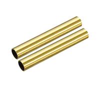 sourcing map Brass Tube, 15mm OD 1mm Wall Thickness 100mm Length Round Pipe Tubing for Industry, DIY Projects 2 Pcs