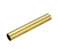 sourcing map Brass Tube, 16mm OD 1mm Wall Thickness 100mm Length Round Pipe Tubing for Industry, DIY Projects