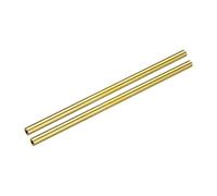 sourcing map Brass Tube, 4mm OD 1mm Wall Thickness 100mm Length Round Pipe Tubing for Industry, DIY Projects 2 Pcs