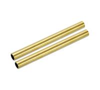 sourcing map Brass Tube, 9mm OD 1mm Wall Thickness 100mm Length Round Pipe Tubing for Industry, DIY Projects 2 Pcs