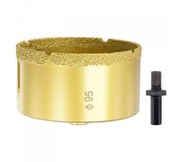 sourcing map Brazed Diamond Core Drill Bits 95mm Hole Saws with M10 Arbor Adapter for Porcelain Tile Marble Concrete Stone Brick