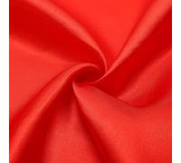 sourcing map Bright Red Satin Fabric by the Yard, 1.6 Yards 39.4" Wide Silky Soft Cloth Fabrics for Bridal Dress Wedding Decorations DIY Crafts Sewing Napkins