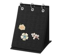 sourcing map Brooch Organizer, Enamel Pin Display, 5-page Collection Pin Board Organizer, Suitable for Pins of Various Sizes and Travel Brooches, Medals, Black